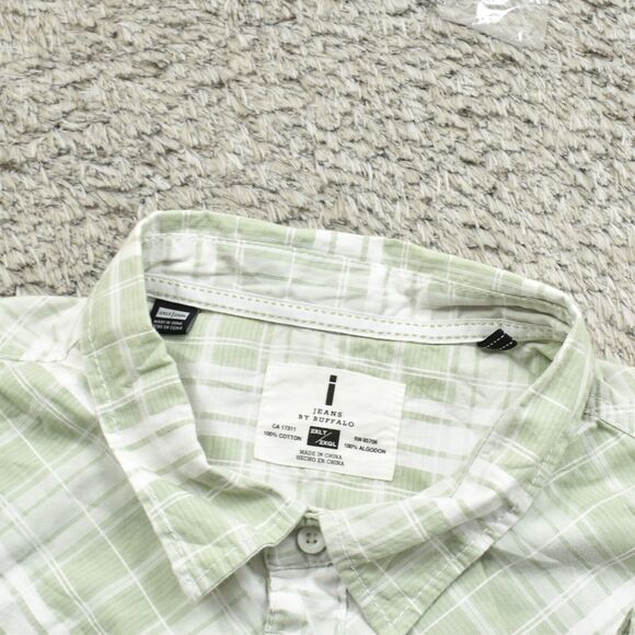 NEW Buffalo David Bitton Men's Big & Tall 2XLT Button Shirt Short Sleeve Plaid G - Picture 7 of 8